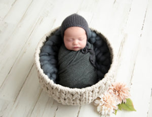 Sweet baby girl posed at our studio in Rochester, NY.