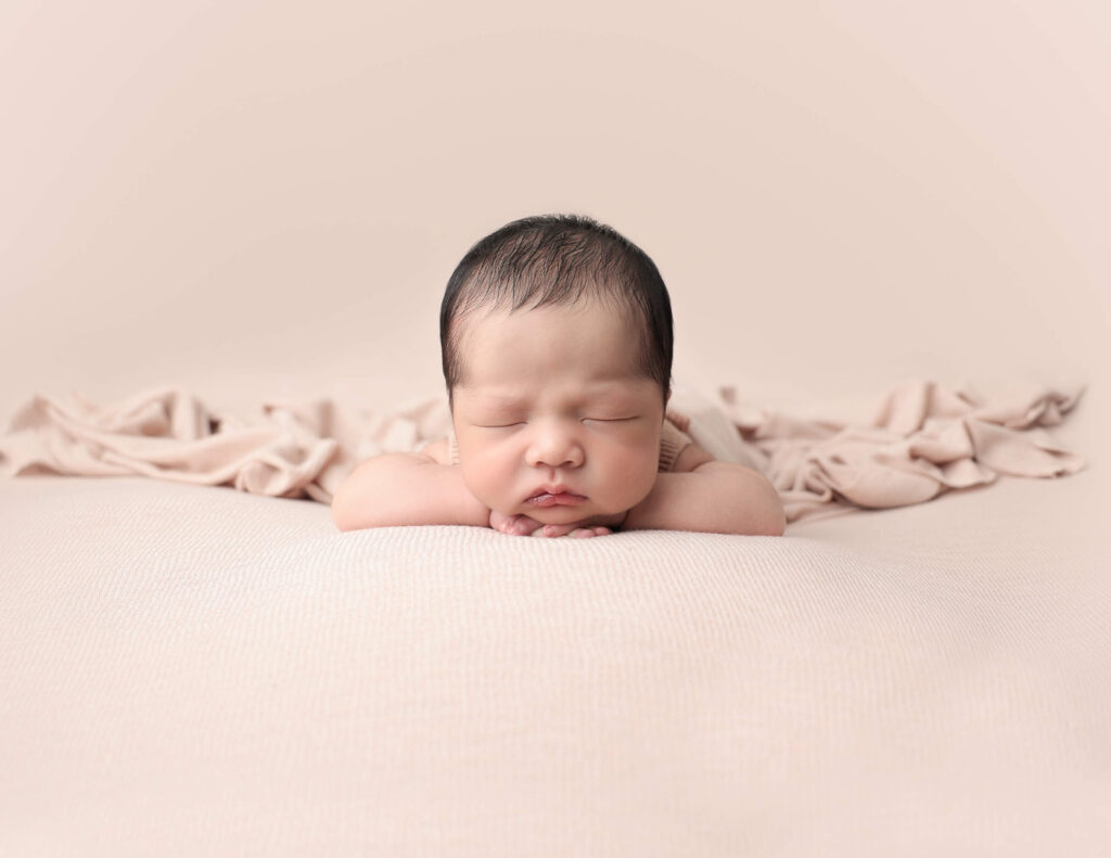 Posed newborn boy