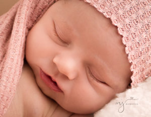 Close-up of a baby girl