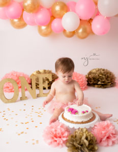 One year old posed at our Rochester, NY studio.