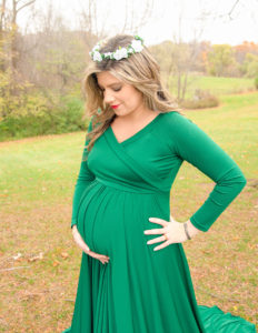 Beautiful mom-to-be posed at Basil Marella Park in Rochester, NY.