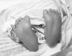 Newborn at Unity Hospital in Rochester, NY.